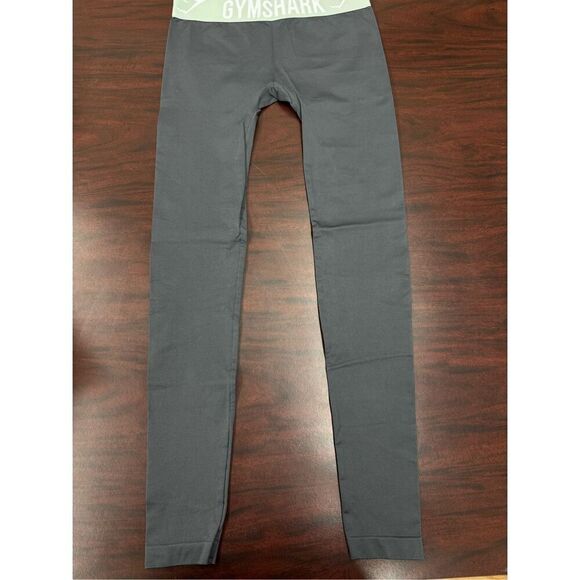 Gymshark Grey and Mint Green Athletic Leggings Size X-Small - Picture 1 of 8
